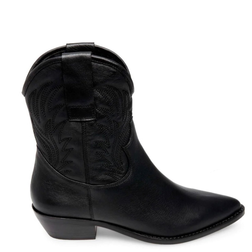 Steve madden leather cowboy boots used once